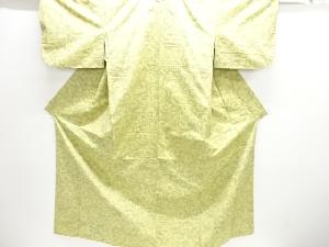 花唐草模様織出し十日町紬着物